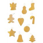 GRAINE CREATIVE Lot de 10 formes en carton thème Noël assorties