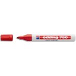EDDING Marqueur peinture E750 laque Rouge, pointe moyenne ogive, 840002