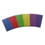 FIRST LOISIRS Lot de 6 élastiques de saut, longueur 3 m, à nouer, couleurs assorties