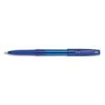 PILOT Stylo à bille Super Grip G à capuchon avec grip ergonomique, pointe extra-large rechargeable. Bleu