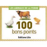 LITO DIFFUSION Boîte de 100 bons points animaux de la ferme