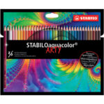STABILO Aquacolor ARTY crayon de couleur aquarellable - Etui carton de 36 crayons - Coloris assortis