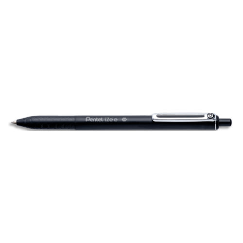 434310_d1.jpg PENTEL Stylo bille iZee rétractable. Pointe 1 mm. Encre rechargeable Noire – Image 1
