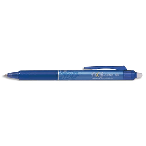 434391_d1.jpg PILOT Roller FriXion Clicker pointe fine rétractable 0,5 mm. Encre thermosensible effaçable Bleue – Image 1