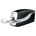 LEITZ Agrafeuse électrique WOW, fonctionnement par pile, capacité 10 feuilles, noir, 434684 – Image 3