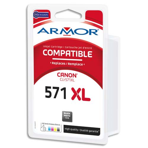 435194_d1-1.jpg ARMOR Cartouche compatible CANON CLI-571XL pb B12669R1 – Image 1
