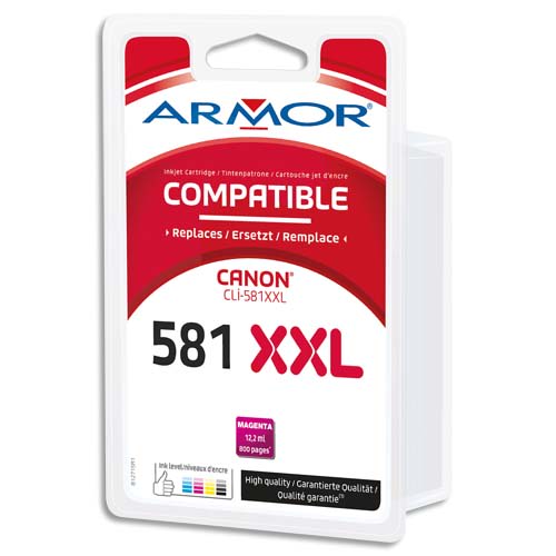 435205_d1-1.jpg ARMOR Cartouche compatible CANON CLI-581XXL Magenta B12715R1 – Image 1