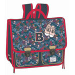 OXFORD Gibecière BENSIMON Flowers & Glitters 38cm 2 cmpts 38x33x13cm Sérigraphié coloris fleuri