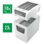 LEITZ Destructeur de documents IQ Slim Home Office P-4,coupé croisée,4x28mm,10 feuilles,23 l,80010000 – Image 2
