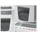 LEITZ Destructeur de documents IQ Office Pro P-5, coupe micro, 2x15mm, 15 feuilles, 30 litres, 80050000 – Image 4