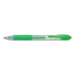 PILOT Stylo roller encre gel G-2. Pointe moyenne 07 RT. Couleur Vert néon
