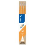 PILOT Set de 3 recharges pour roller FriXion Ball 07. Pointe moyenne 0,7 mm. Encre Orange Abricot