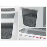 LEITZ Destructeur de documents IQ Office Pro P-6+,coupe super micro,2x5mm,5 feuilles,30 litres,80100000 – Image 4