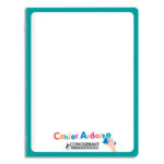 CONQUERANT 9 Cahier ardoise, agrafé, 17x22 cm, 48p 90g Seyès, couverture effaçable unie recto Seyès verso