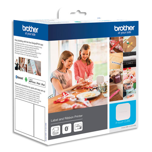 439451_d1-1.jpg BROTHER Etiqueteuse bureautique Bluetooth Le Cube PT-P300BT packaging loisir créatif – Image 1