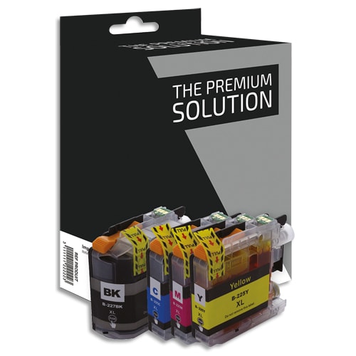 439914_d1-1.jpg PSN P/4 Cartouche compatible jet d'encre noir cyan magenta jaune Brother LC225/227, B8B225XL/227XL – Image 1