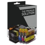 PSN P/4 Cartouche compatible jet d'encre noir cyan magenta jaune Brother LC225/229, B8B225XL/229XL