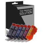 PSN P/4 Cartouche compatible jet d'encre NCMJ photo Canon PGI-520 / CLI-521, B8C520/521B/CLR