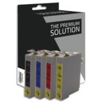 PSN Cartouche compatible jet d'encre noir cyan magenta jaune Epson T0715 - Guépard, B8E71B/CLXL