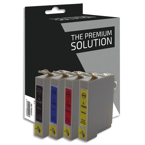 439970_d1-1.jpg PSN Cartouche compatible jet d'encre noir cyan magenta jaune Epson T0715 - Guépard, B8E71B/CLXL – Image 1