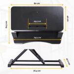 FELLOWES Plate-forme assis-debout Corsivo Noire 8091001 – Image 3