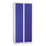 MT INTERNATIONAL Vestiaire industrie propre élément Suivant en acier Gris Bleu, L30 x H180 x P50 cm