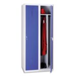 MT INTERNATIONAL Vestiaire industrie sale élément de Départ en acier Gris Bleu, L40 x H180 x P50 cm