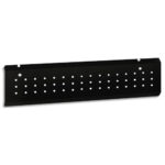 MT INTERNATIONAL Voile de fond L120 MT1 Elégance Noir p/bur Dim. : L140 x H30 (34 ss plateau) x P2,5 cm