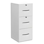 MT INTERNATIONAL Classeur bois en PPSM 3 tiroirs pour DS Blanc MT1 Elégance - Dim. : L42 x H69 x P44 cm