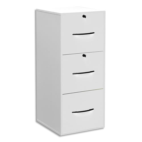 441496_d1-1.jpg MT INTERNATIONAL Classeur bois en PPSM 3 tiroirs pour DS Blanc MT1 Elégance - Dim. : L42 x H69 x P44 cm – Image 1
