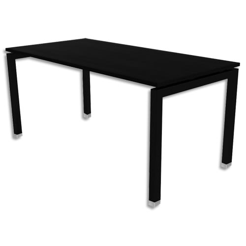 441516_d1-1.jpg MT INTERNATIONAL Bureau droit MT1 Elégance plateau et piétement U en métal Noir - Dim L120 x H74 x P67 cm – Image 1