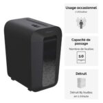 FELLOWES Destructeur LX65 coupe croisée 4400701 – Image 3