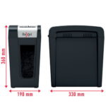 REXEL Destructeur de documents Secure MC4-SL P-5, coupe micro, 2x15mm, 4 feuilles, 14 litres, 2020132EU – Image 3