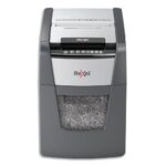 REXEL Destructeur de documents Optimum Auto+ 100M P-5,coupe micro,2x15mm,100 feuilles,34 l,2020100MEU