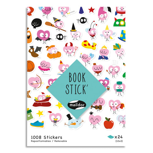 442423_d1-1.jpg MAILDOR Book 24 feuilles A5 et 1262 Stick Emoticônes – Image 1
