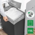 LEITZ Destructeur de documents IQ Auto+ Office Pro 600 P-4,coupe croisée,4x28mm,600 feuill,110 l,80170000 – Image 4