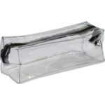 CARPENTRAS Fourre-Tout rectangulaire en PVC transparent. 1 compartiment. Coloris Noir