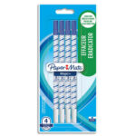 PAPERMATE Blister de 4 effaceurs réécriveur pointe fine MAGIC. Encre bleue