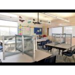 NOBO Séparateur de bureau modulaire film PVC transparent, L40 x H82 x P40 cm – Image 4