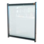 NOBO Séparateur de bureau modulaire film PVC transparent, L75 x H82 x P40 cm