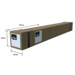 NOBO Séparateur de bureau modulaire film PVC transparent, L75 x H82 x P40 cm – Image 3