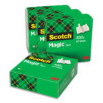 SCOTCH Lot de 4 rubans Magic 810 19mmx33mm