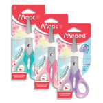 MAPED Ciseaux SENSOFT PASTEL 13 cm, anneaux souples, coloris assortis aléatoire, en blister