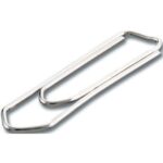 MAPED Attache-lettres en acier nickelé et bout chevron, 32 mm, boîte de 100 – Image 2