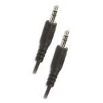 APM Cordon jack 3,5mm Mâle/Mâle 1,5m Noir 418013