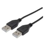 APM Câble USB 2.0 AA Mâle/Mâle 1,8m Noir 570306
