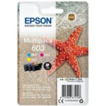 EPSON Multipack Cartouches Jet d'Encre 3 couleurs C/M/J ''Etoile de Mer'' 603 (T03U5) - C13T03U54010
