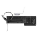 MOBILITY LAB Kit 5en1:Souris sans fil/Clavier sans fil/Hub USB/Casque Jack 3,5mm/Tapis de Souris ML308463