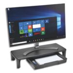 KENSINGTON Support pour écran, SmartFit, avec tiroir, noir, K55725EU