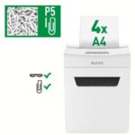 LEITZ Destructeur de documents IQ Protect 4M P-5, coupe micro, 4 feuilles, 14 litres 80940000 – Image 2